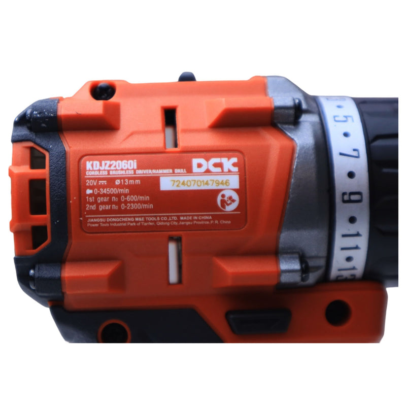 Máy khoan búa DCK KDJZ2060i dùng Pin 20V, đầu kẹp 13mm