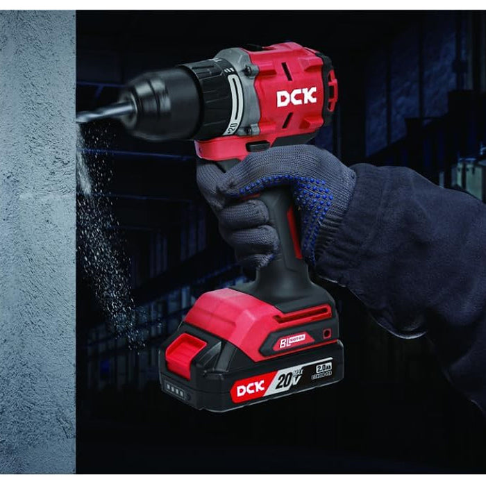 Máy khoan búa DCK KDJZ2060i dùng Pin 20V, đầu kẹp 13mm