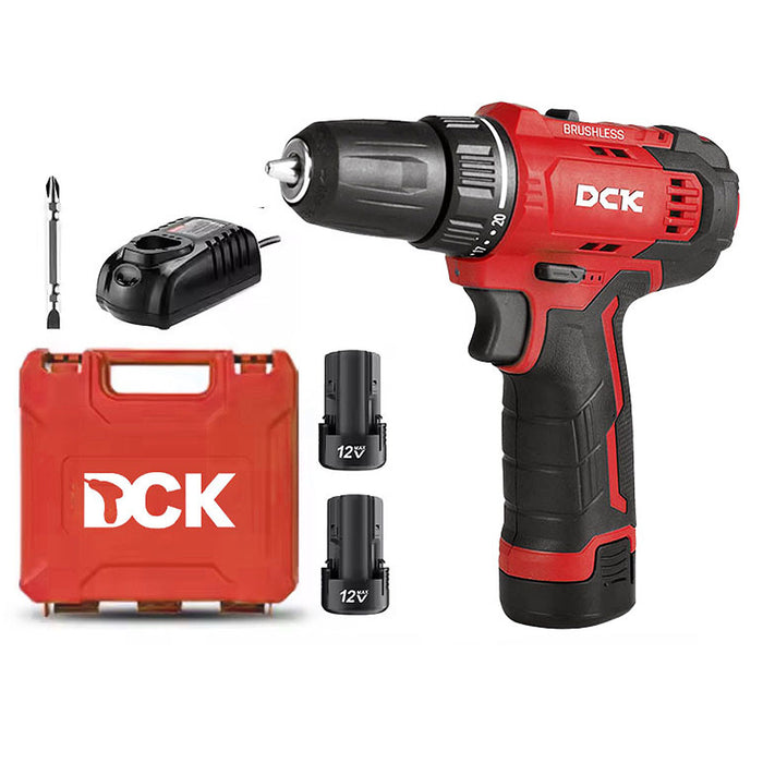 Máy khoan gỗ thép DCK KDJZ23-10 dùng Pin 12V, đầu kẹp 10mm