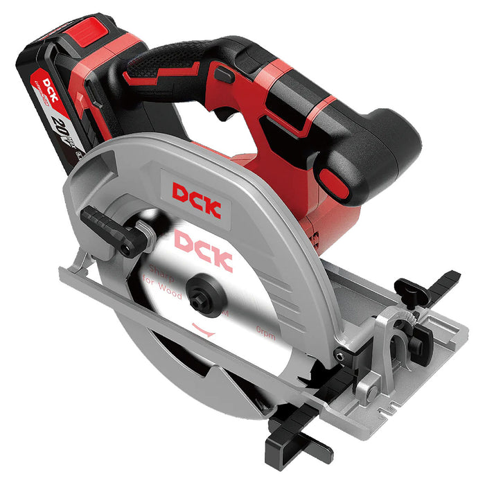 Máy cưa đĩa DCK KDMY02-185 dùng Pin 20V, đường kính lưỡi 185mm