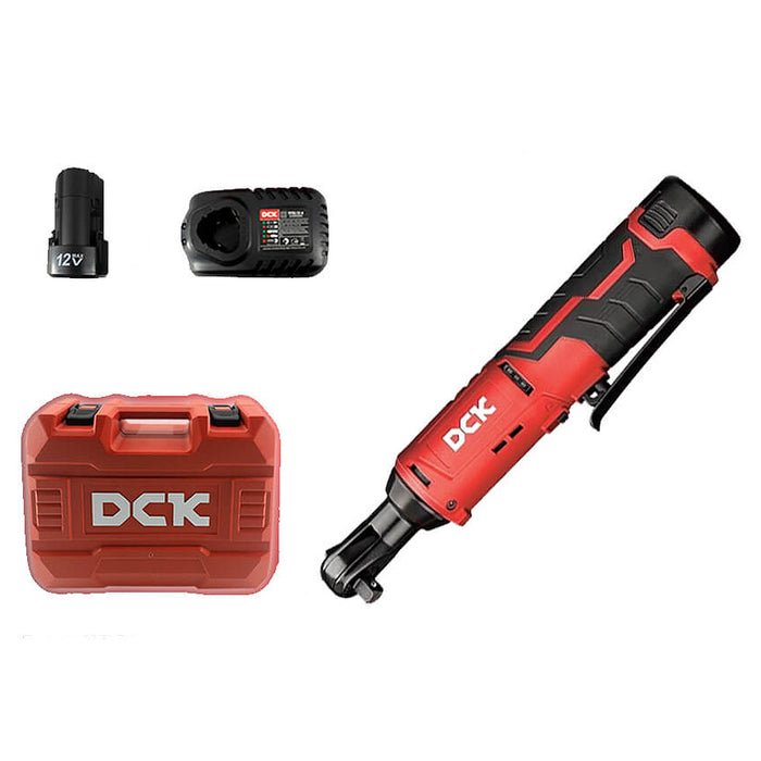 Máy siết bu lông góc DCK KDPB02-10 dùng Pin 12V, cốt 3/8 inch