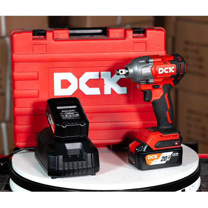 Máy siết bu lông DCK KDPB488 dùng Pin 20V, cốt 1/2 inch