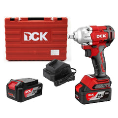 KDPB488 Type EM: Thân máy + 02 Pin 20V 4.0Ah + 01 sạc + 01 đầu tuýp 22mm + Vali nhựa
