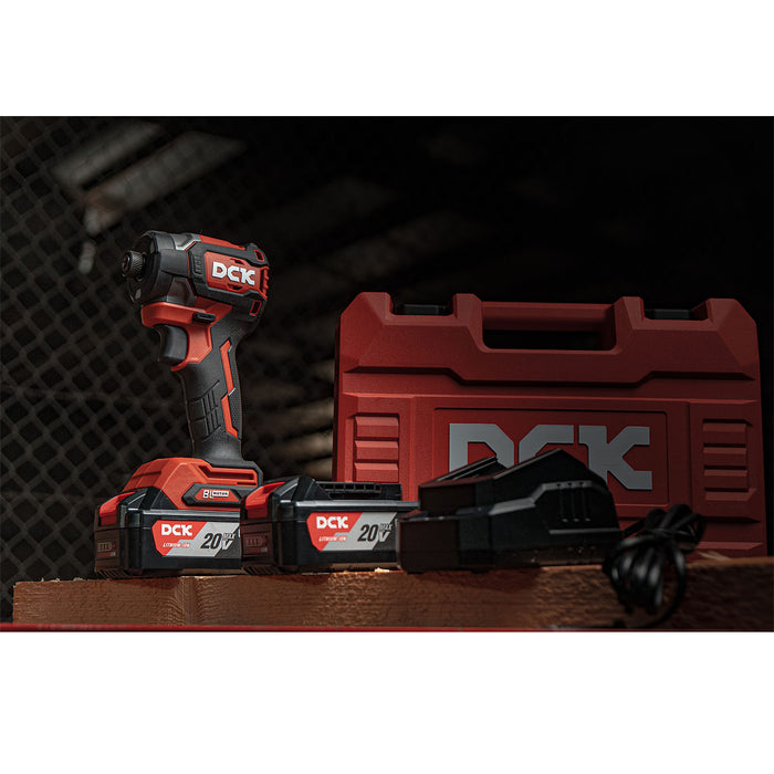 Máy vặn vít DCK KDPL208 dùng Pin 20V, đuôi lục giác 6.35mm ( 1/4 inch )