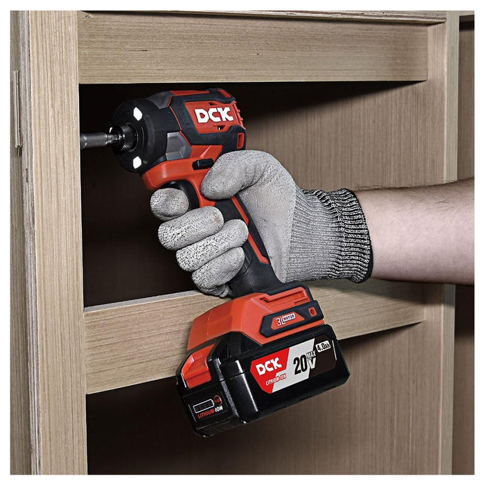 Máy vặn vít DCK KDPL208 dùng Pin 20V, đuôi lục giác 6.35mm ( 1/4 inch )