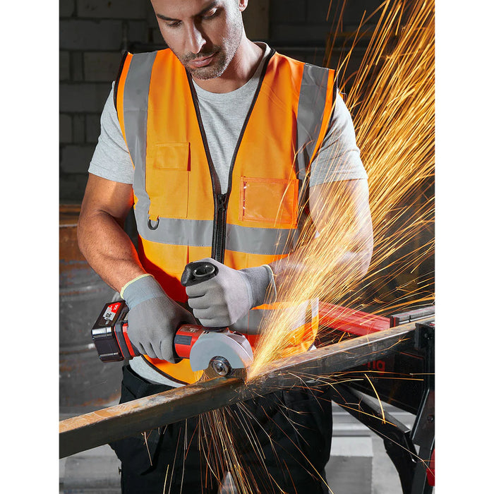 Máy mài góc DCK KDSM03-100 dùng Pin 20V, đường kính lưỡi 100mm, công tắc trượt