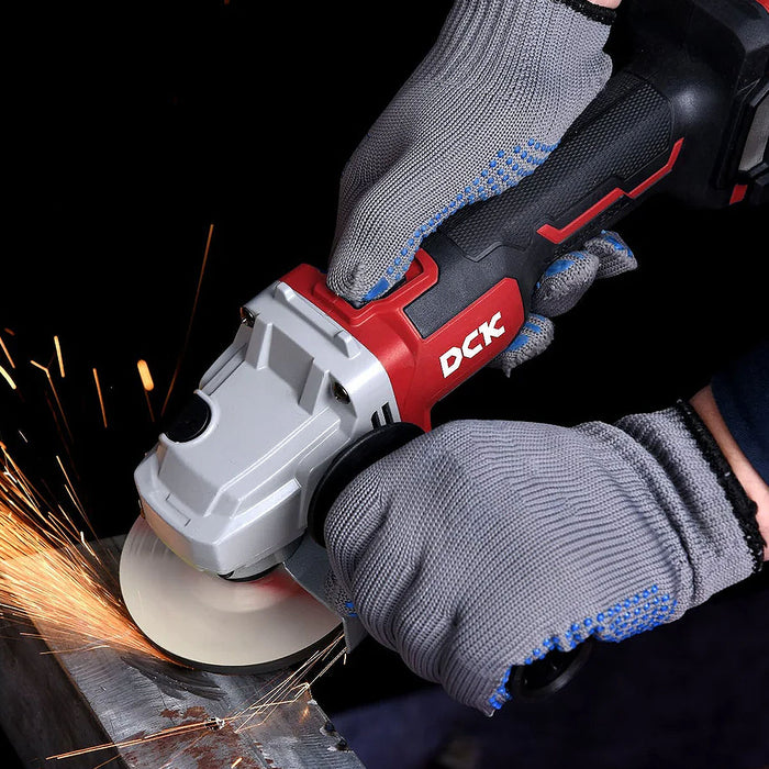 Máy mài góc DCK KDSM03-100 dùng Pin 20V, đường kính lưỡi 100mm, công tắc trượt