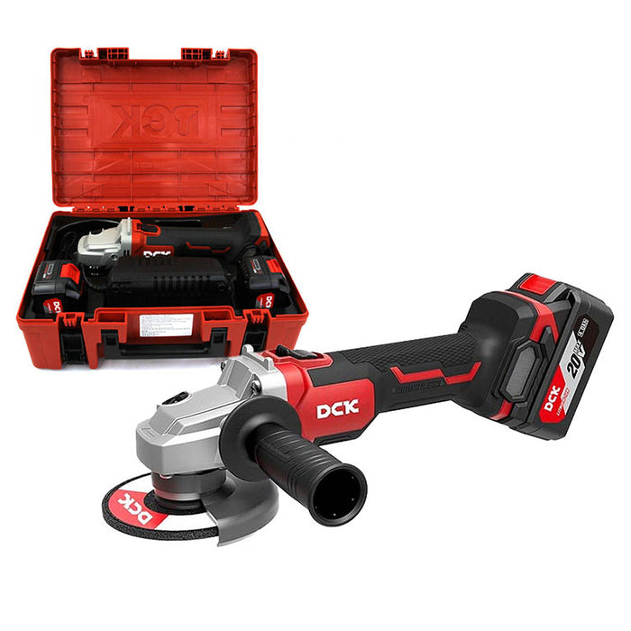 Máy mài góc DCK KDSM03-100 dùng Pin 20V, đường kính lưỡi 100mm, công tắc trượt