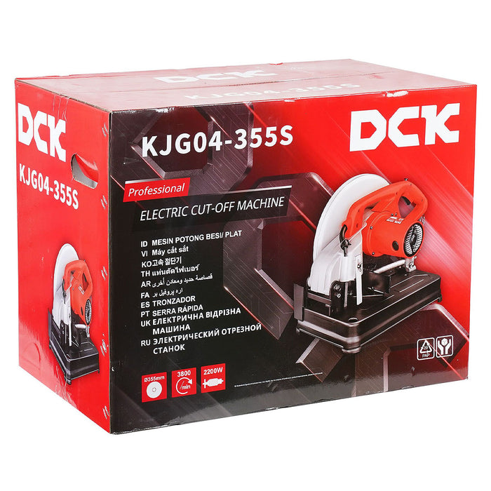 Máy cắt kim loại DCK KJG04-355S công suất 2,200W, đường kính lưỡi 355mm