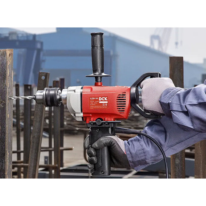 Máy khoan gỗ thép DCK KJZ03-16A công suất 1,010W, đầu kẹp 16mm