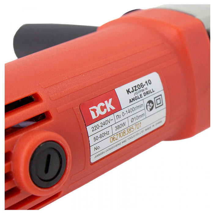 Máy khoan góc DCK KJZ06-10 công suất 380W, đầu kẹp 10mm