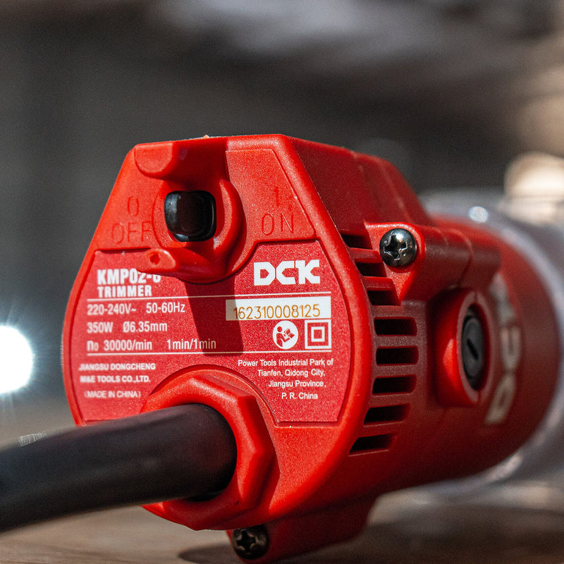 Máy phay DCK KMP02-6 công suất 350W, chấu bóp 6.35mm ( 1/4 inch )