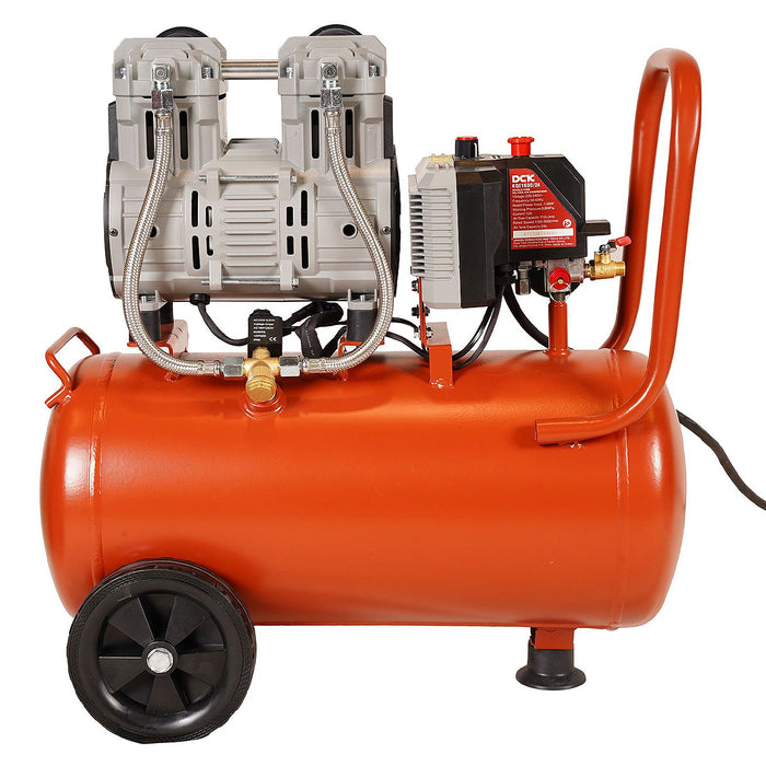 Máy nén khí không dầu DCK KQE1600/24L công suất 1,600W, bình chứa 24 lít