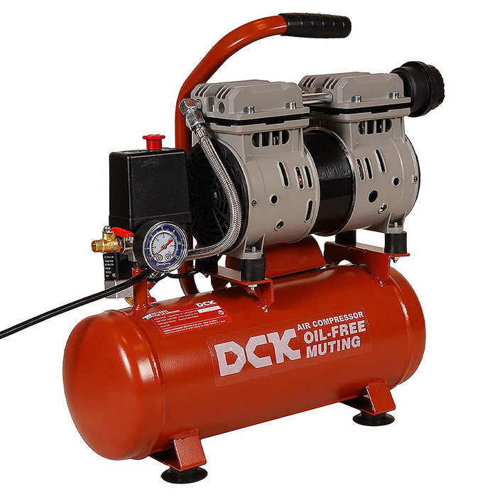 Máy nén khí không dầu DCK KQE1608L công suất 550W, bình chứa 8 lít