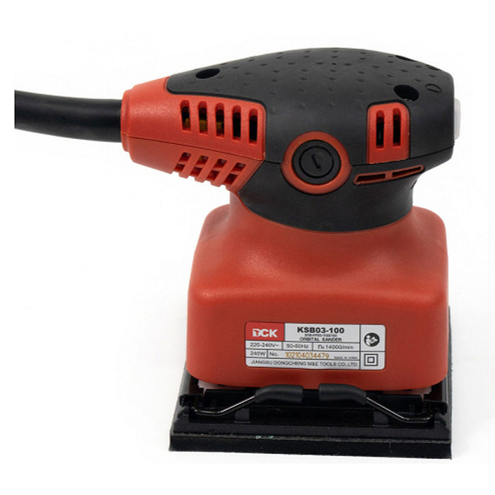 Máy chà nhám rung DCK KSB100 công suất 150W, kích thước đế 100 x 110mm