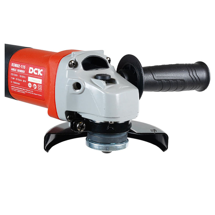 Máy mài góc DCK KSM02-115 công suất 710W, đường kính lưỡi 115mm, công tắc trượt