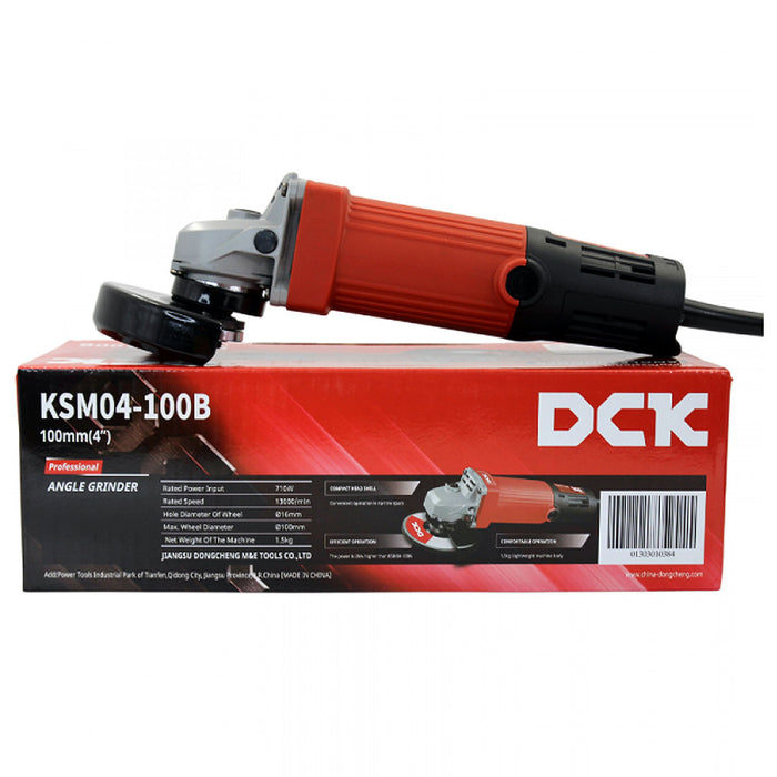 Máy mài góc DCK KSM04-100B công suất 710W, đường kính lưỡi 100mm, công tắc đuôi