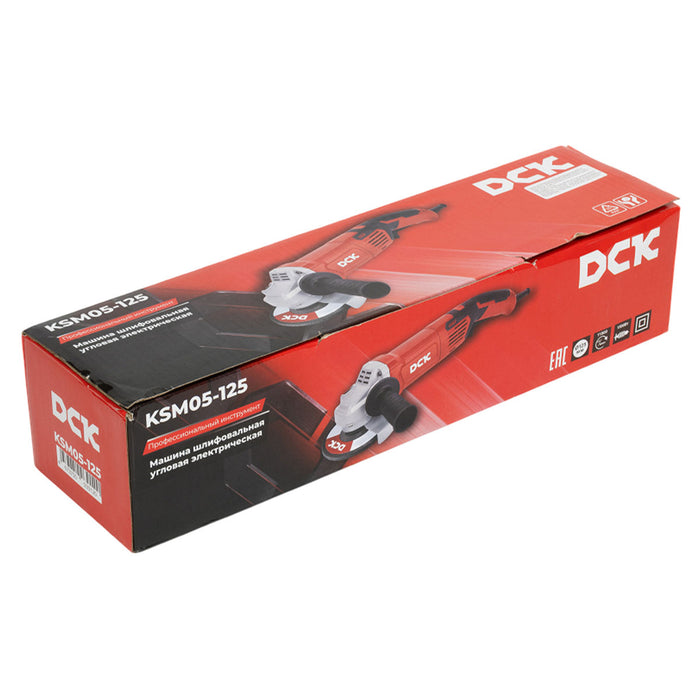 Máy mài góc DCK KSM05-125 công suất 1,500W, đường kính lưỡi 125mm, công tắc bóp