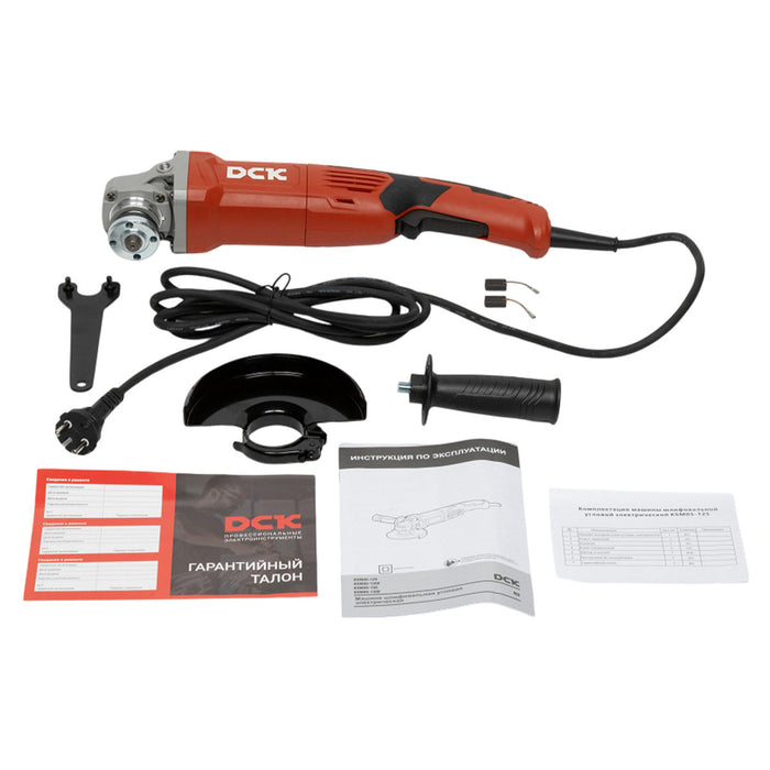 Máy mài góc DCK KSM05-125 công suất 1,500W, đường kính lưỡi 125mm, công tắc bóp