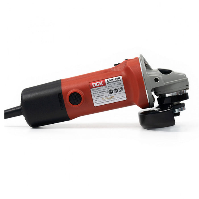 Máy mài góc DCK KSM100B công suất 750W, đường kính lưỡi 100mm, công tắc trượt