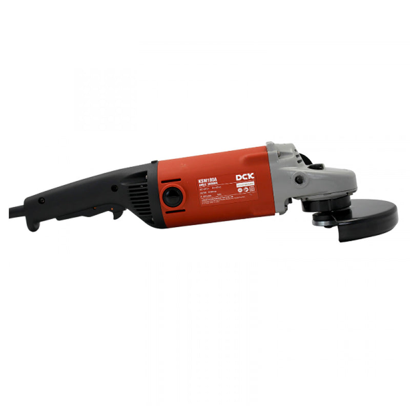 Máy mài góc DCK KSM180A công suất 2,200W, đường kính lưỡi 180mm, công tắc bóp, khởi động mềm