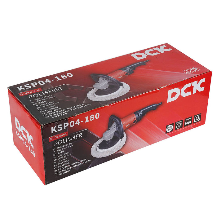 Máy đánh bóng DCK KSP04-180 công suất 1,400W, đường kính đế 180mm