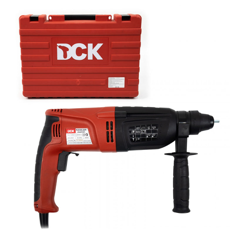 Máy khoan bê tông 3 chức năng DCK KZC05-26B công suất 800W, đuôi gài SDS-Plus