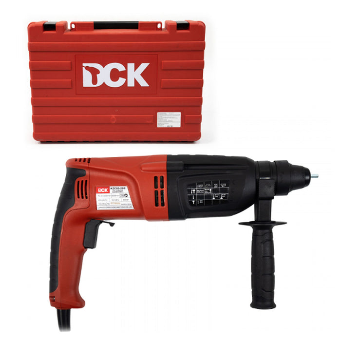 Máy khoan bê tông 3 chức năng DCK KZC05-26B công suất 800W, đuôi gài SDS-Plus