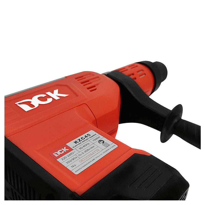 Máy khoan bê tông 2 chức năng DCK KZC45 công suất 1,500W, đuôi gài SDS-Max