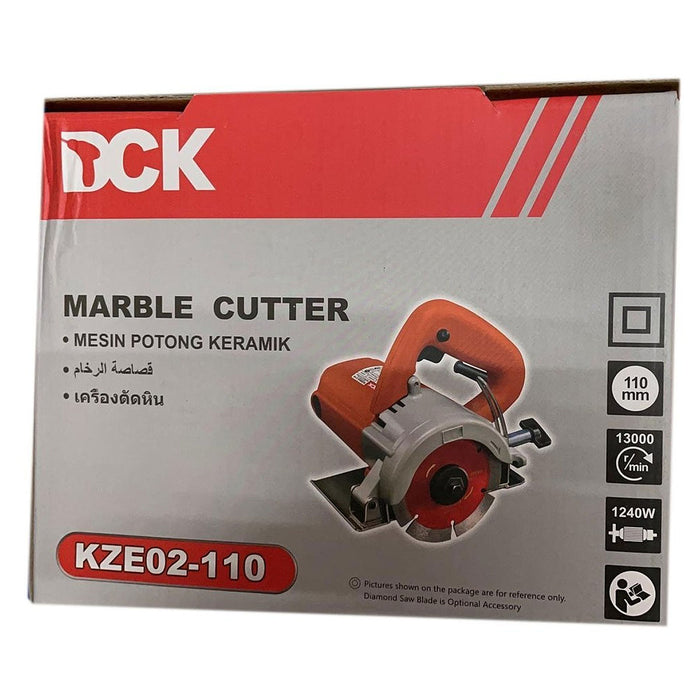 Máy cắt gạch đá DCK KZE02-110 công suất 1,240W, đường kính lưỡi 110mm