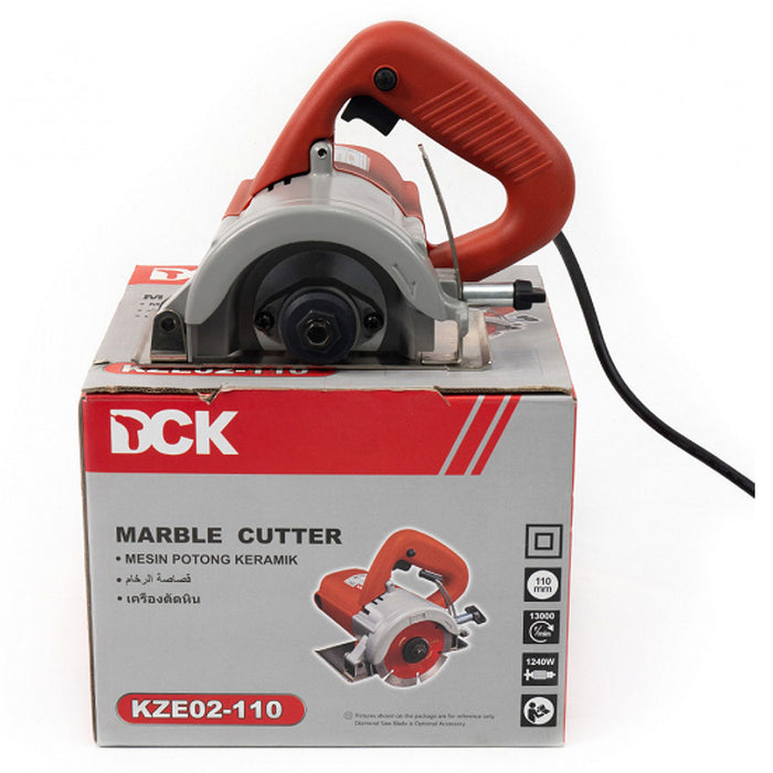 Máy cắt gạch đá DCK KZE02-110 công suất 1,240W, đường kính lưỡi 110mm