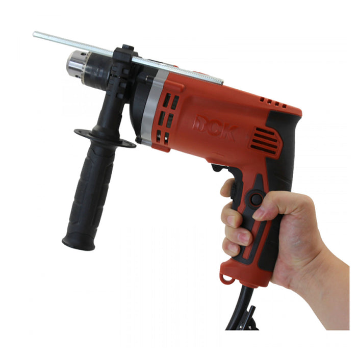 Máy khoan búa DCK KZJ16 công suất 710W, đầu kẹp 13mm