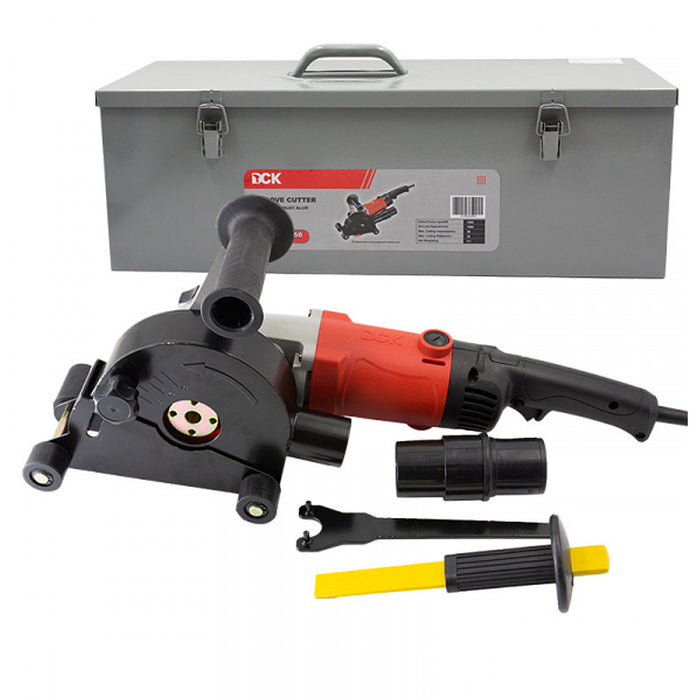Máy cắt rãnh tường DCK KZR02-150 công suất 1,400W, đường kính lưỡi 150mm, bề rộng đường cắt 30mm