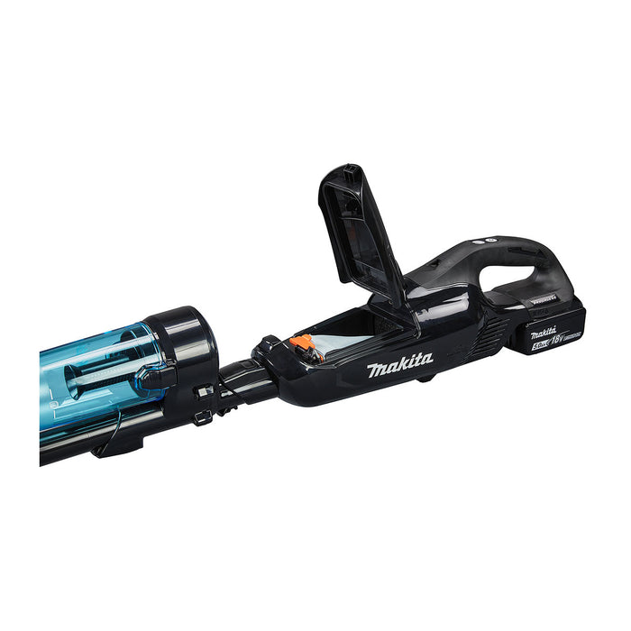 Máy hút bụi cầm tay Makita DCL281F dùng Pin 18V LXT, công suất hút 60W, khả năng chứa bụi 750ml bộ lọc HEPA