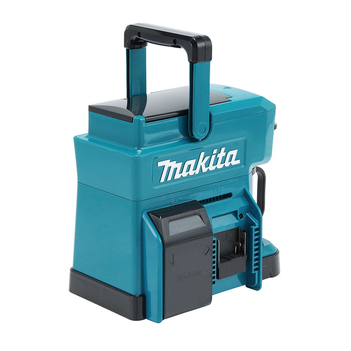 Máy pha cà phê Makita DCM501 dùng pin 18V LXT, 14.4V, 12Vmax CXT, dung tích 240mL