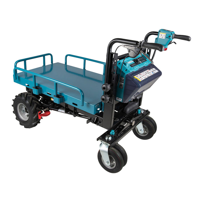 Xe vận chuyển hàng hóa Makita DCU601 dùng Pin 18V x2 LXT,  tải trọng tối đa 300kg