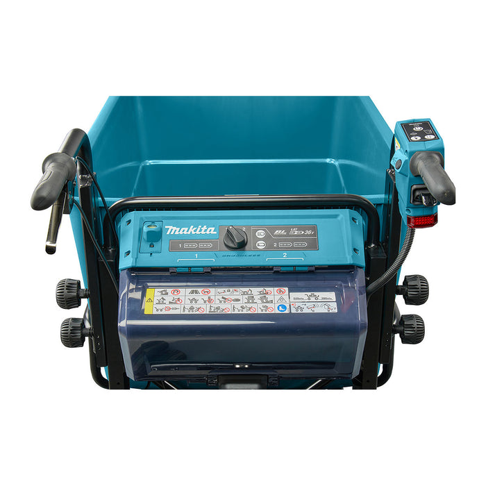 Xe vận chuyển hàng hóa Makita DCU605 dùng Pin 18V x2 LXT, tải trọng 300kg