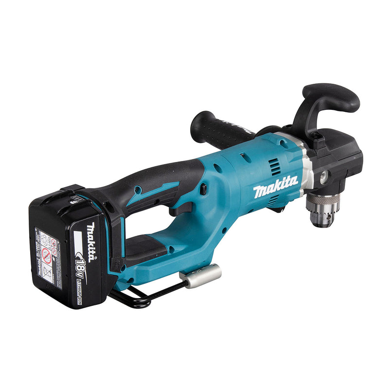 Máy khoan góc Makita DDA450 dùng Pin 18V LXT, đầu khoan có khóa 13mm, công nghệ ADT