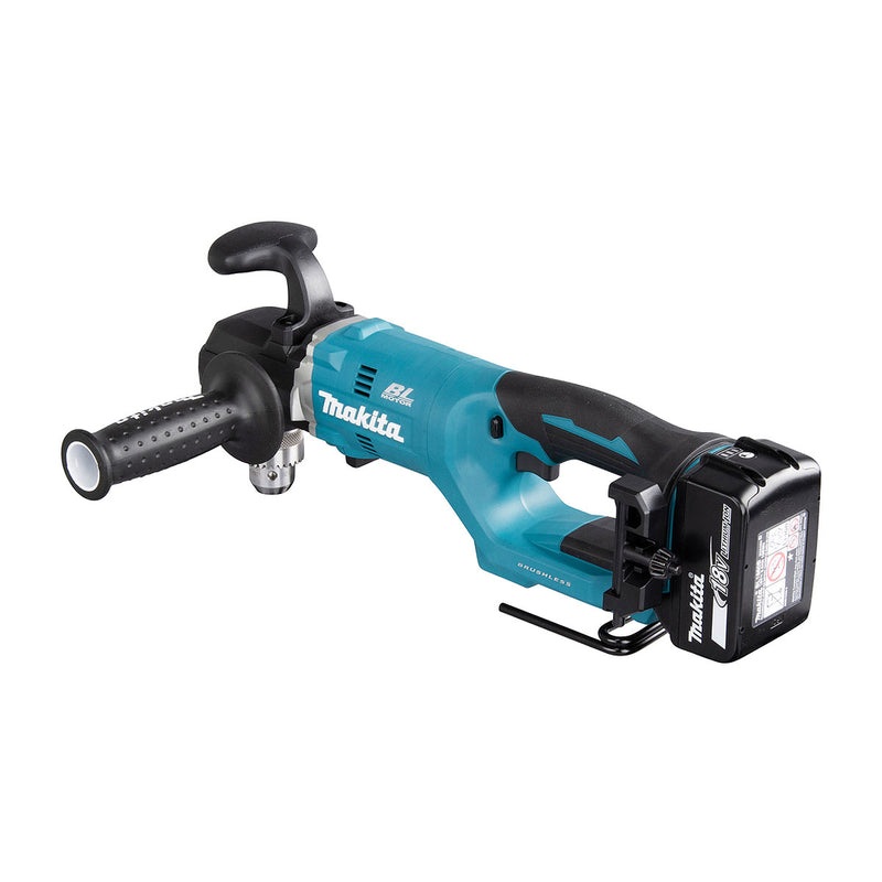 Máy khoan góc Makita DDA450 dùng Pin 18V LXT, đầu khoan có khóa 13mm, công nghệ ADT