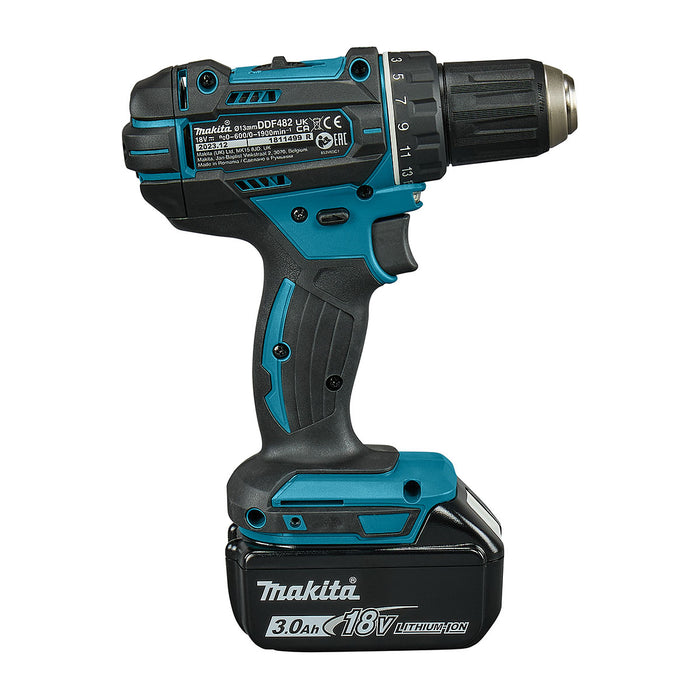 Máy khoan gỗ thép Makita DDF482 dùng Pin 18V LXT đầu kẹp 13mm