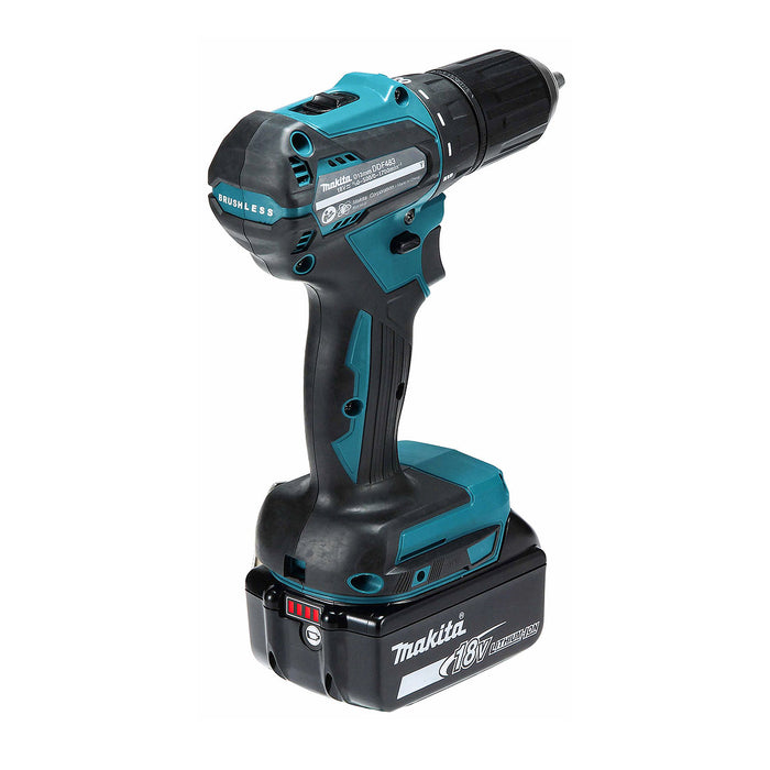 Máy khoan gỗ thép Makita DDF483 dùng Pin 18V LXT đầu kẹp 13mm