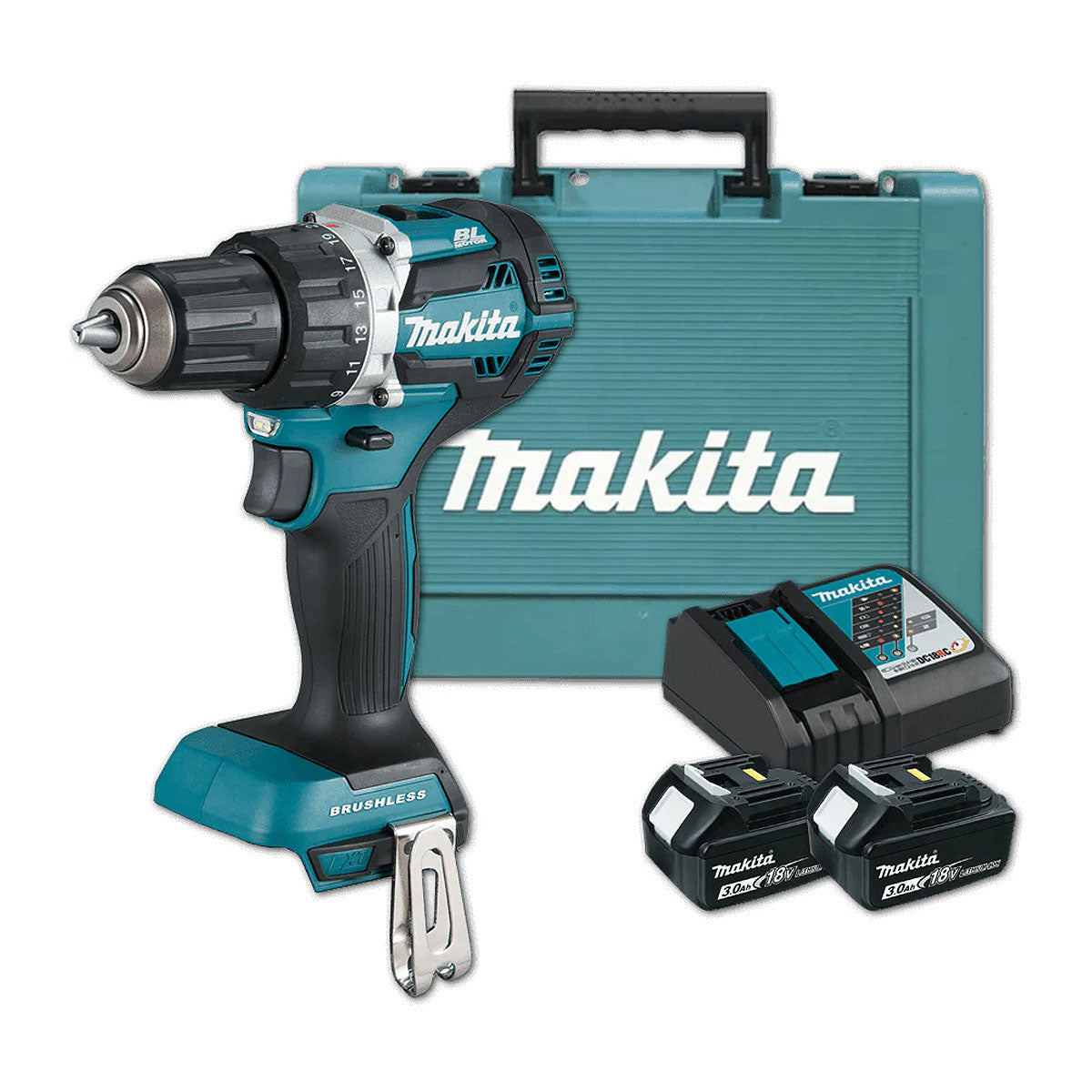 Máy khoan và vặn vít dùng pin MAKITA DDF484RFE/DDF484RTE/DDF484Z
