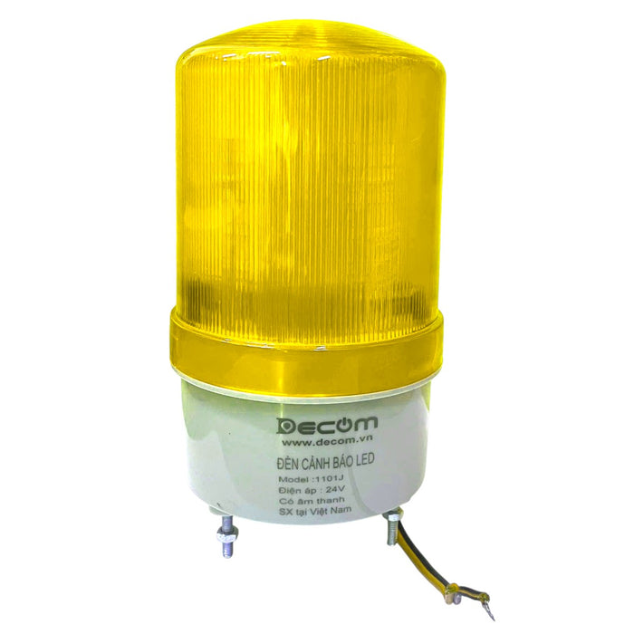 Đèn cảnh báo led xoay Decom không còi và có còi