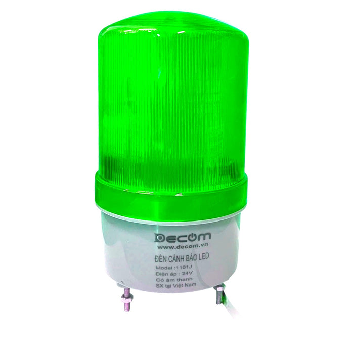 Đèn cảnh báo led xoay Decom không còi và có còi