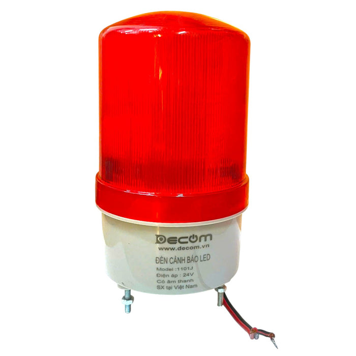Đèn cảnh báo led xoay Decom không còi và có còi