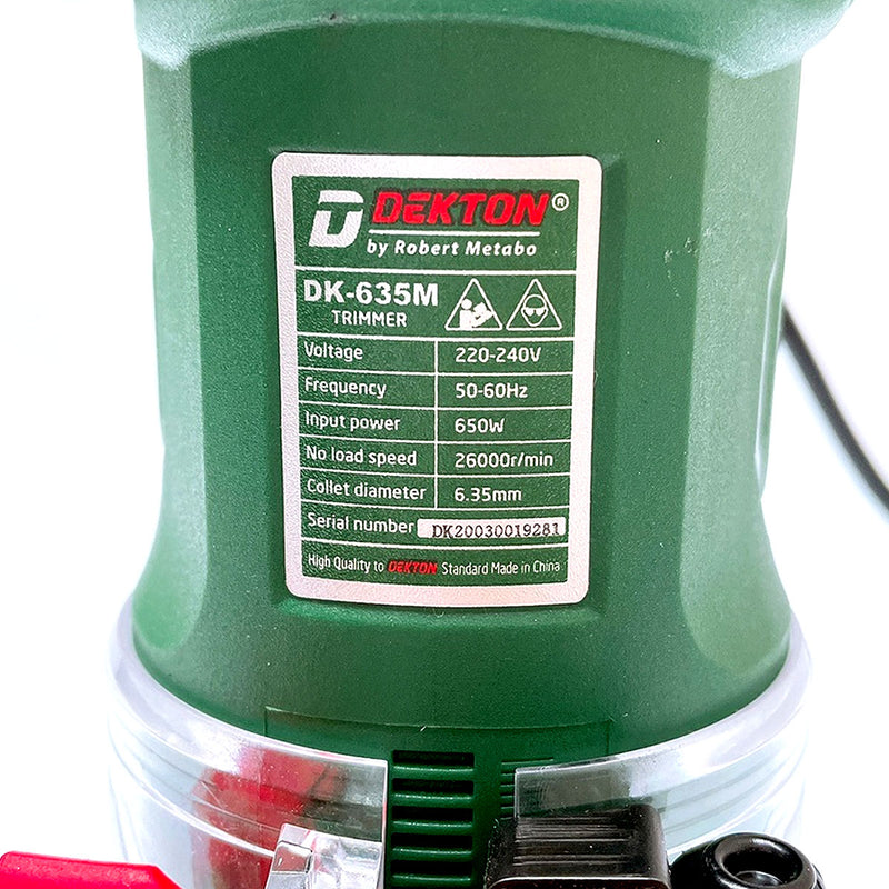 Máy đánh cạnh Dekton DK-635M công suất 650W, chấu bóp 6.35mm (1/4 inch)