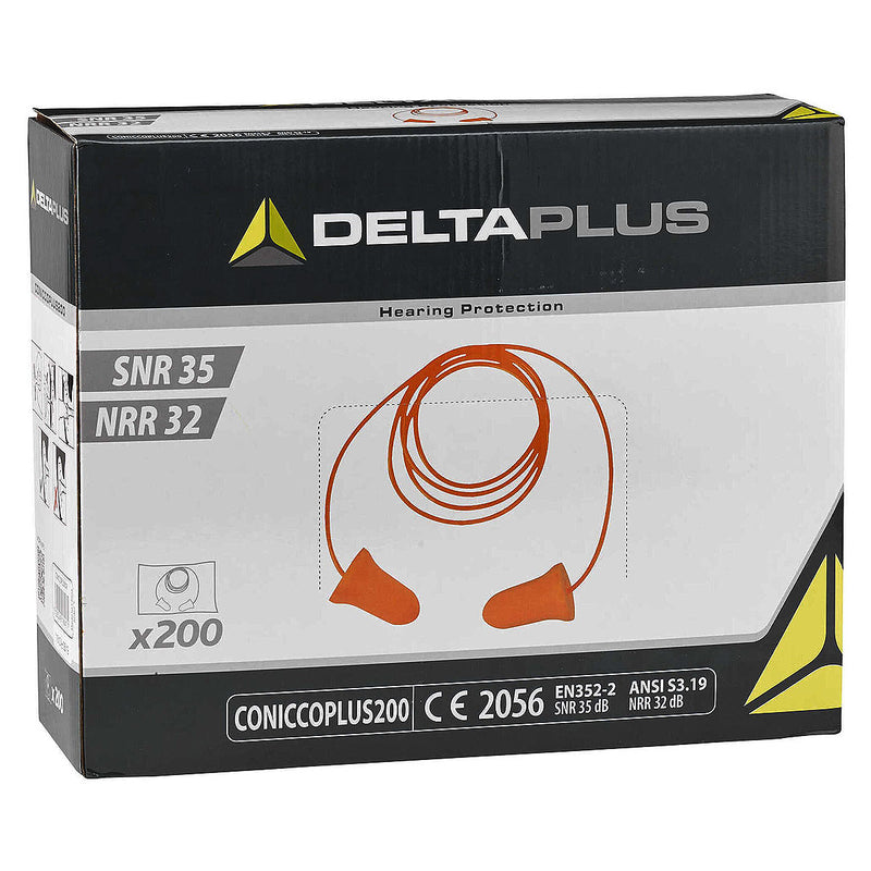 Nút bịt tai chống ồn, loại có dây đeo Delta Plus CONICCO200 chất liệu Foam mềm