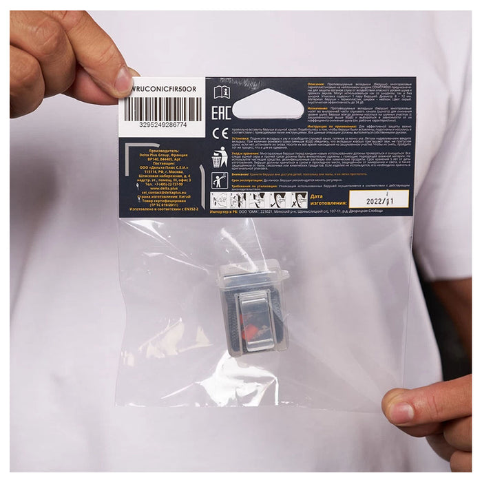 Nút bịt tai chống ồn có dây đeo kèm hộp nhựa Delta Plus CONICFIR050 chất liệu cao su nhiệt dẻo TPR