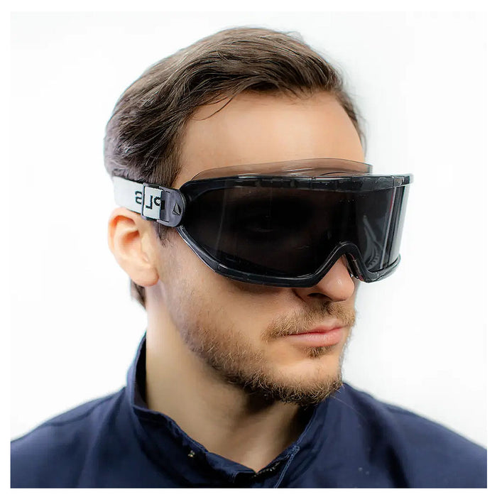 Kính bảo hộ chống hóa chất Delta Plus Galeras chống trầy xước, chống đọng sương