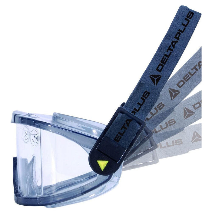 Kính bảo hộ chống hóa chất Delta Plus Galeras chống trầy xước, chống đọng sương